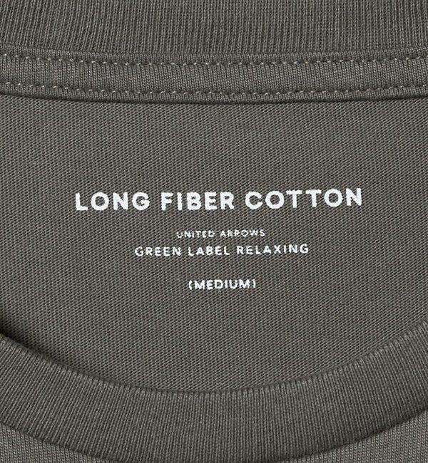 UNITED ARROWS green label relaxing「LONG FIBER COTTON クリア クルーネック 長袖 Tシャツ」|Tシャツ・カットソー|