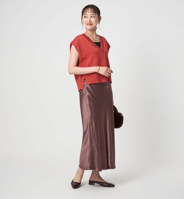 UNITED ARROWS green label relaxing「Vネック ニット ベスト」|ベスト・ジレ|