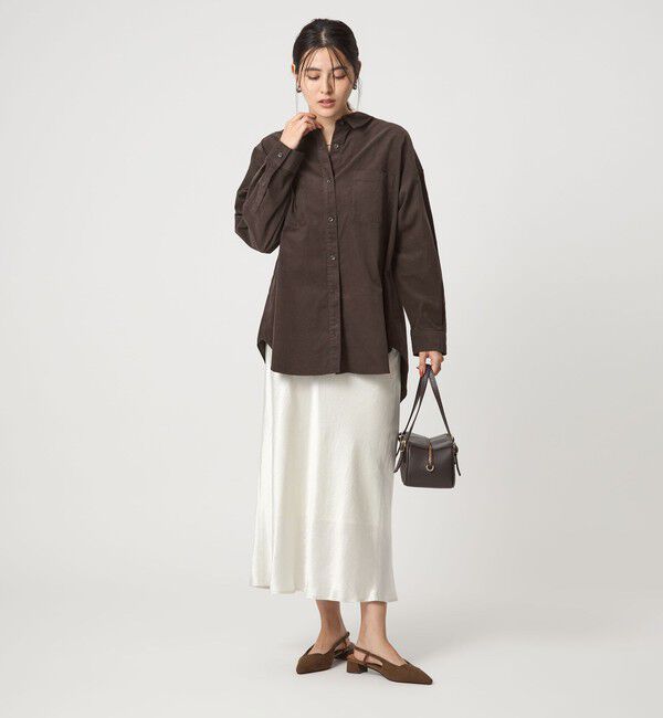 UNITED ARROWS green label relaxing「ライトコール シャツ」|シャツ・ブラウス|