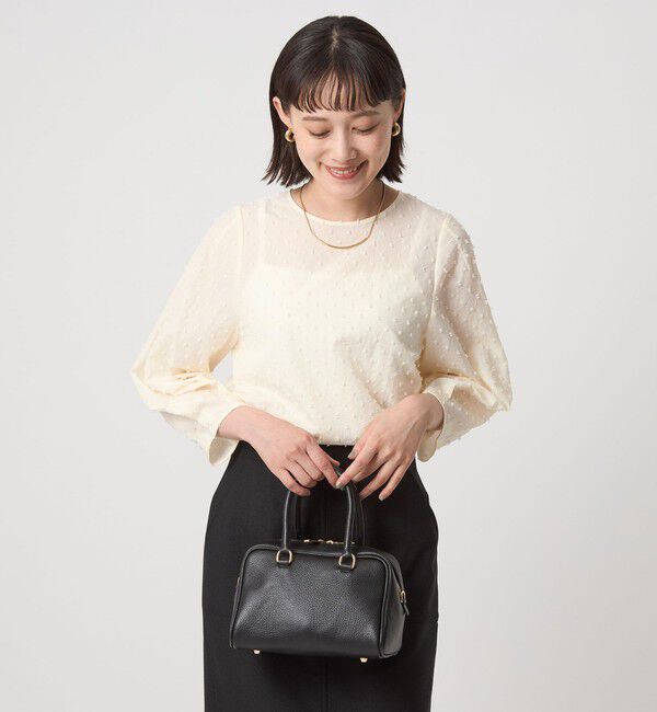 UNITED ARROWS green label relaxing「ドットジャカード ブラウス」|シャツ・ブラウス|