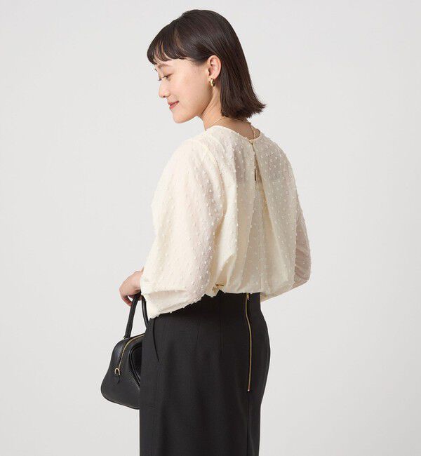 UNITED ARROWS green label relaxing「ドットジャカード ブラウス」|シャツ・ブラウス|