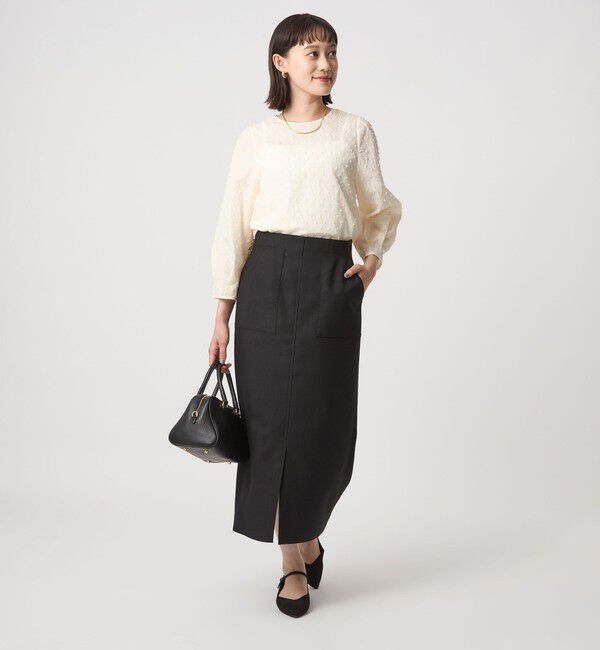 UNITED ARROWS green label relaxing「ドットジャカード ブラウス」|シャツ・ブラウス|