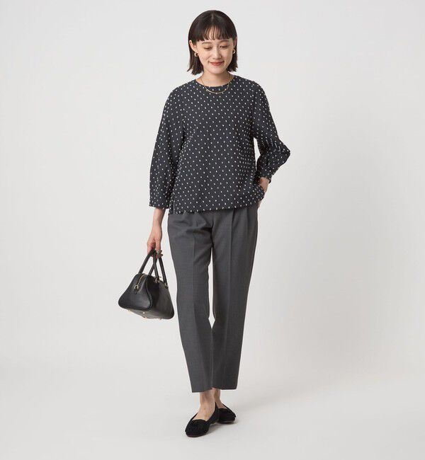 UNITED ARROWS green label relaxing「ドットジャカード ブラウス」|シャツ・ブラウス|