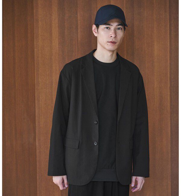 UNITED ARROWS green label relaxing「FREELITCH カジュアル 2B ジャケット -ストレッチ-」|テーラードジャケット|BLACK