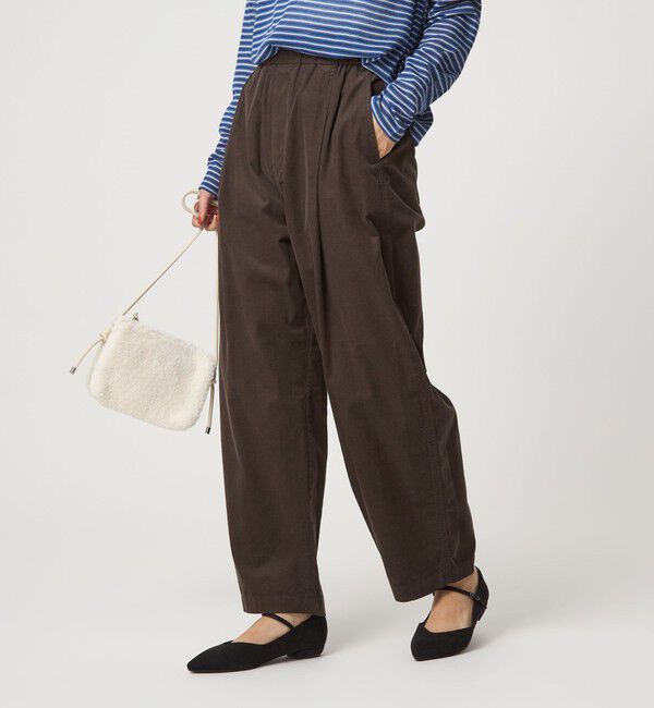 UNITED ARROWS green label relaxing「ライトコール カーブ パンツ」|その他|DK.GRAY