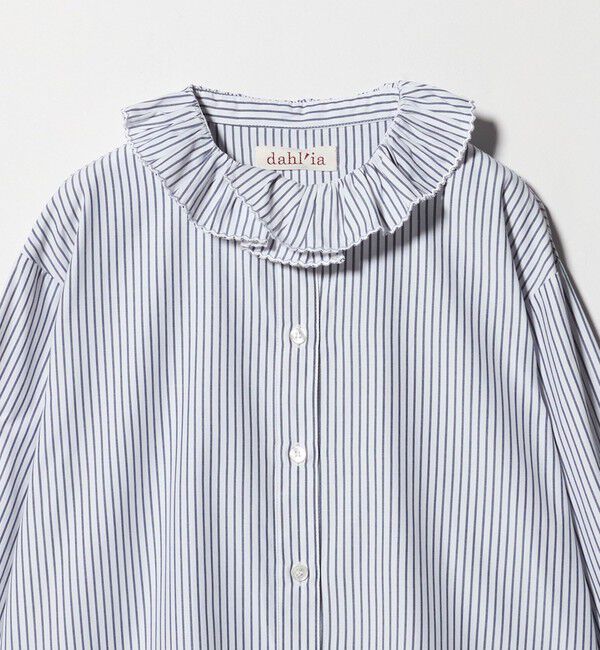 UNITED ARROWS green label relaxing「【別注】＜dahl'ia＞フリル エンブロイダリー ブラウス」|シャツ・ブラウス|