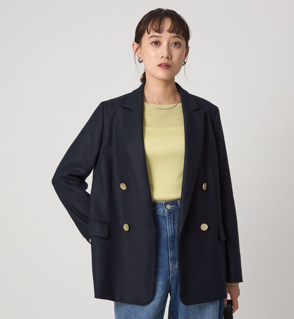 UNITED ARROWS green label relaxing「［size SHORTあり］スラブ ダブル ジャケット」|テーラードジャケット|