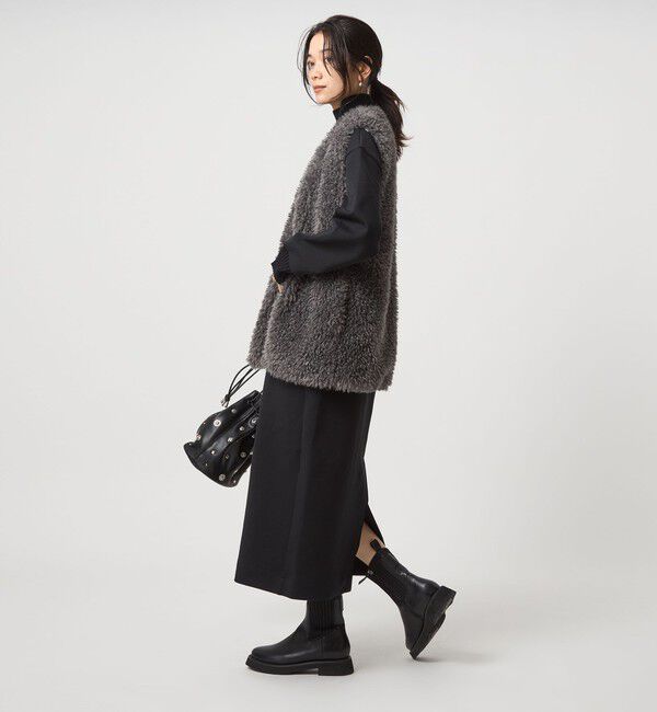 UNITED ARROWS green label relaxing「ダンボール ハイネック ワンピース」|ワンピース|