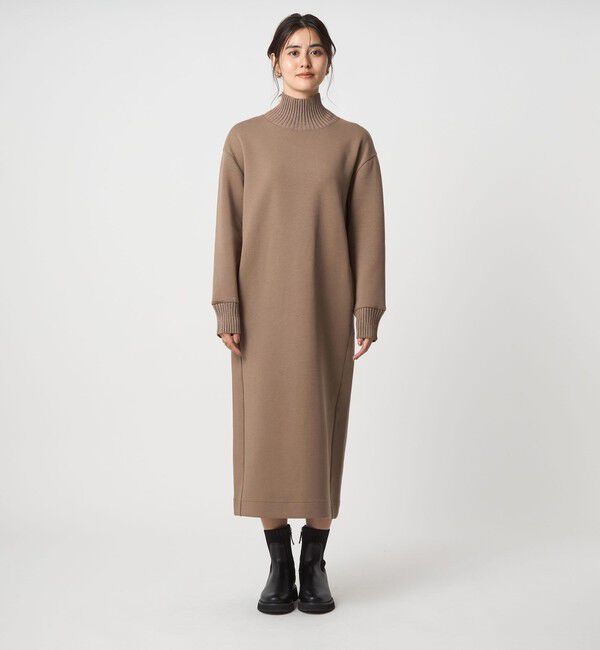 UNITED ARROWS green label relaxing「ダンボール ハイネック ワンピース」|ワンピース|