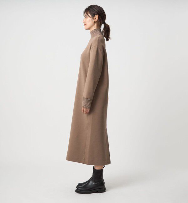 UNITED ARROWS green label relaxing「ダンボール ハイネック ワンピース」|ワンピース|