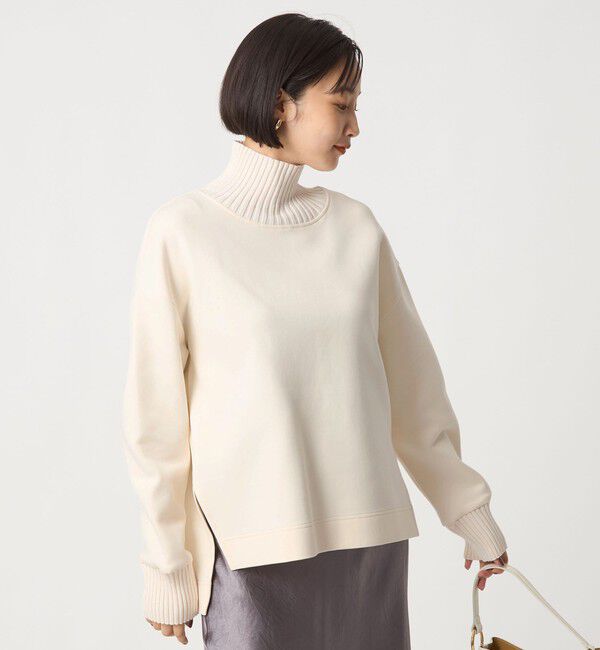 UNITED ARROWS green label relaxing「ダンボール リブ タートル プルオーバー」|Tシャツ・カットソー|