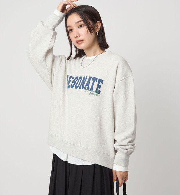 UNITED ARROWS green label relaxing「【WEB限定】＜at ease＞ロゴ スウェット プルオーバー」|スウェット・ジャージ|