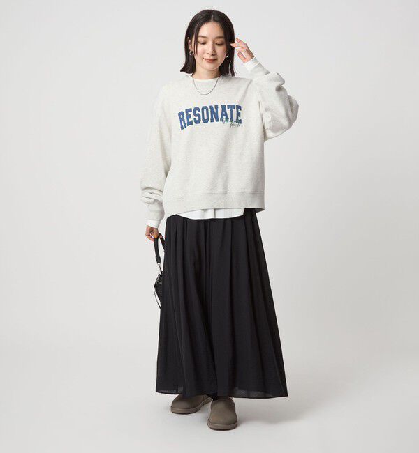 UNITED ARROWS green label relaxing「【WEB限定】＜at ease＞ロゴ スウェット プルオーバー」|スウェット・ジャージ|