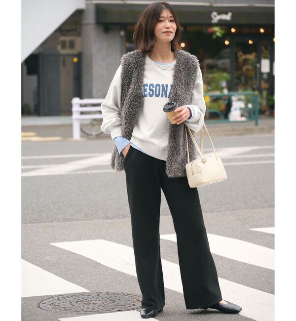 UNITED ARROWS green label relaxing「【WEB限定】＜at ease＞ロゴ スウェット プルオーバー」|スウェット・ジャージ|