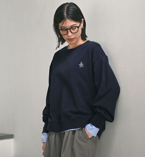 UNITED ARROWS green label relaxing「【WEB限定】＜at ease＞ロゴ スウェット プルオーバー」|スウェット・ジャージ|