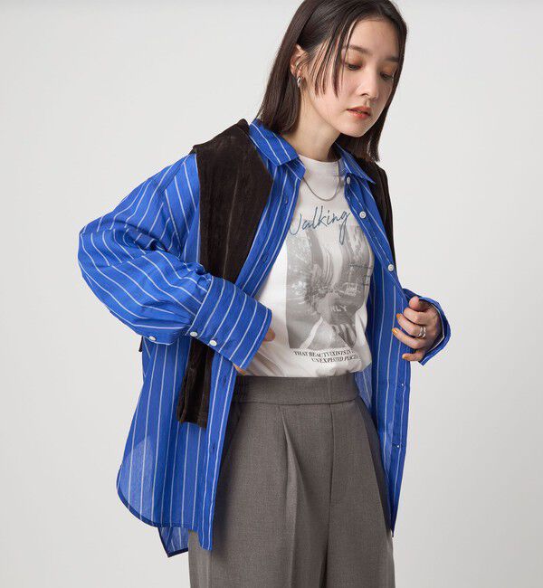 UNITED ARROWS green label relaxing「【WEB限定】＜at ease＞フォト ロングスリーブ Tシャツ」|Tシャツ・カットソー|