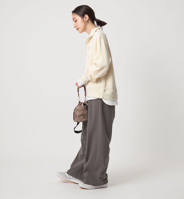 UNITED ARROWS green label relaxing「【WEB限定】＜at ease＞ベロア ハーフジップ プルオーバー」|Tシャツ・カットソー|