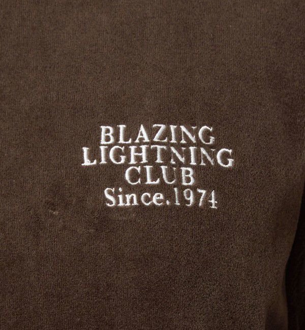 UNITED ARROWS green label relaxing「【WEB限定】＜at ease＞ベロア ハーフジップ プルオーバー」|Tシャツ・カットソー|