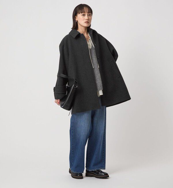 UNITED ARROWS green label relaxing「［size SHORT/TALLあり］SENTDALE WOOL ミドル コート」|ステンカラーコート|