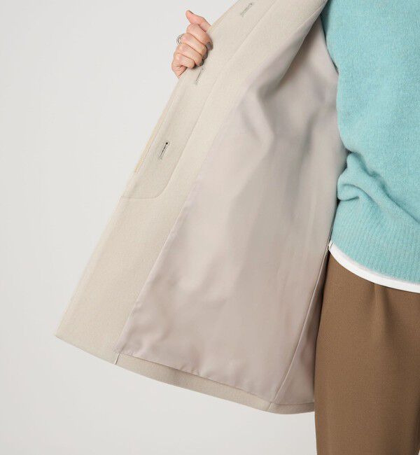 UNITED ARROWS green label relaxing「［size SHORT/TALLあり］SENTDALE WOOL ミドル コート」|ステンカラーコート|