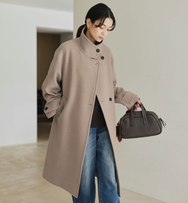 UNITED ARROWS green label relaxing「［size SHORT/TALLあり］SENTDALE WOOL スタンドカラー ロング コート」|その他|