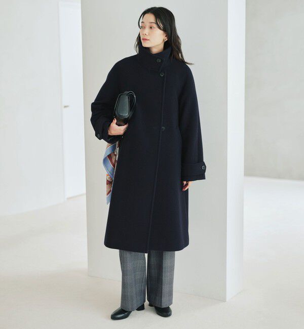 UNITED ARROWS green label relaxing「［size SHORT/TALLあり］SENTDALE WOOL スタンドカラー ロング コート」|その他|