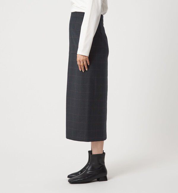 UNITED ARROWS green label relaxing「［size SHORT/TALLあり］キチントボトムス サキソニー Iライン スリム スカート」|タイト|