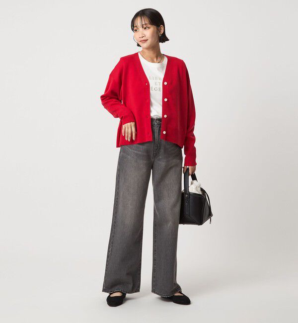 UNITED ARROWS green label relaxing「ウール スムース Vネック カーディガン ウォッシャブル」|カーディガン|