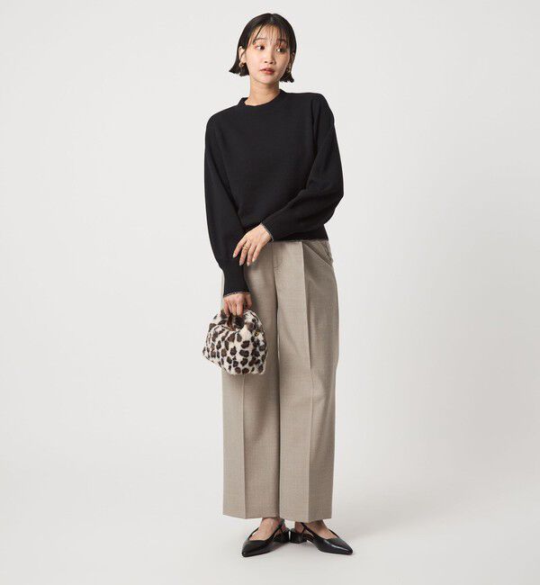 UNITED ARROWS green label relaxing「ウール スムース ボトルネック フォルム ニット プルオーバー ウォッシャブル」|ニット・セーター|