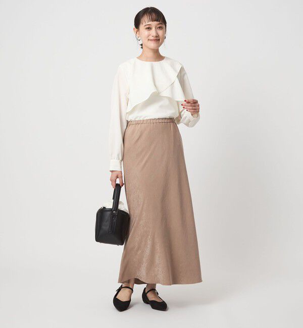 UNITED ARROWS green label relaxing「フィブリル ナロー スカート」|フレア|