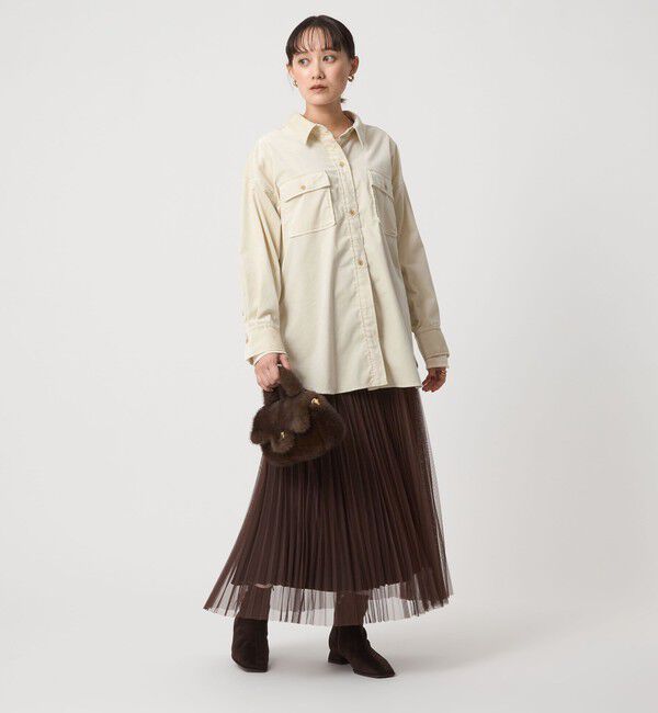 UNITED ARROWS green label relaxing「コーデュロイ ダブルポケット シャツ」|シャツ・ブラウス|