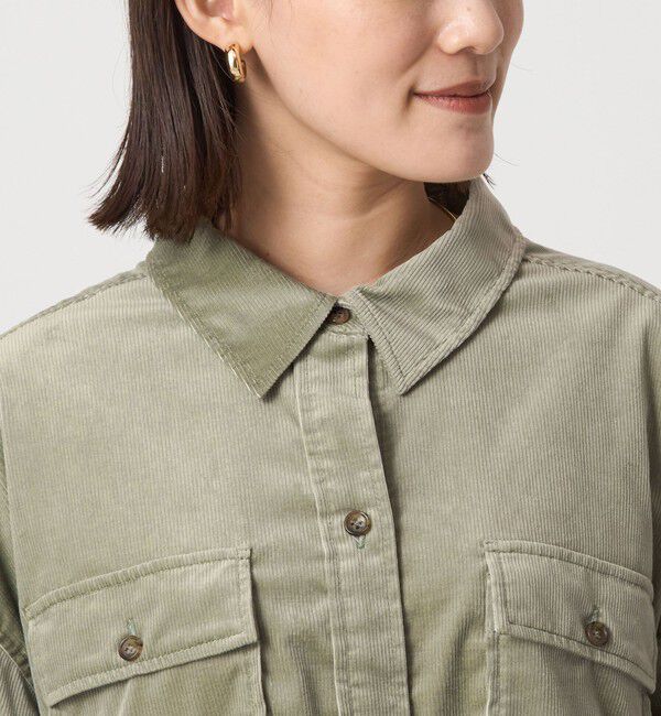 UNITED ARROWS green label relaxing「コーデュロイ ダブルポケット シャツ」|シャツ・ブラウス|