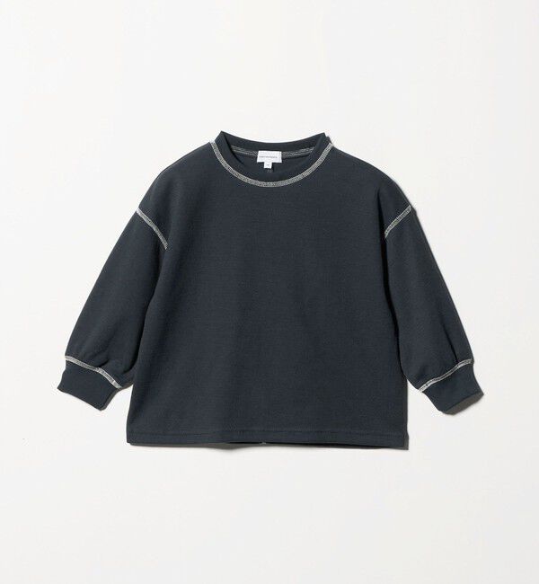 UNITED ARROWS green label relaxing「ハニカム 配色 プルオーバー / キッズ  100cm-160cm」|Tシャツ・カットソー|BLACK