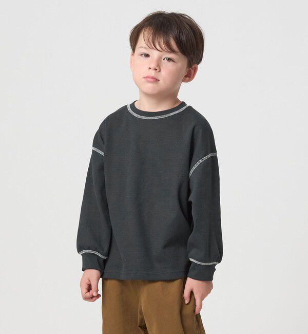 UNITED ARROWS green label relaxing「ハニカム 配色 プルオーバー / キッズ  100cm-160cm」|Tシャツ・カットソー|