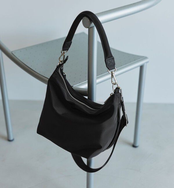 UNITED ARROWS green label relaxing「2WAY フナガタ バッグ M / ショルダーバッグ はっ水」|ショルダー・メッセンジャー|BLACK