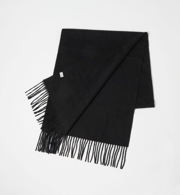 UNITED ARROWS green label relaxing「ウール 無地 マフラー / ストール」|ストール|BLACK