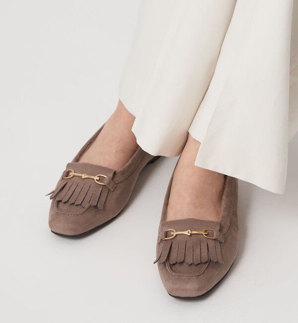 UNITED ARROWS green label relaxing「【WEB限定】ウォーム キルトビット フラットシューズ 撥水」|ローファー|