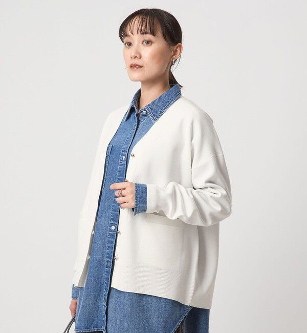 UNITED ARROWS green label relaxing「W/AC パフニット カーディガン ウォッシャブル」|カーディガン|