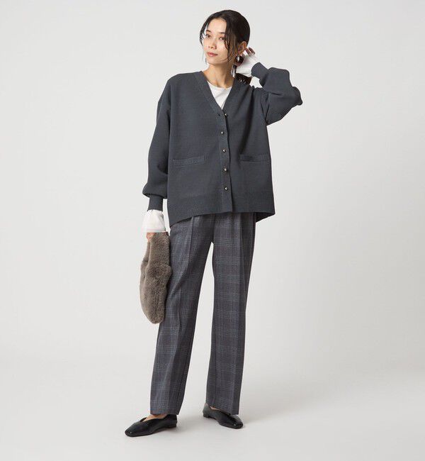 UNITED ARROWS green label relaxing「W/AC パフニット カーディガン ウォッシャブル」|カーディガン|