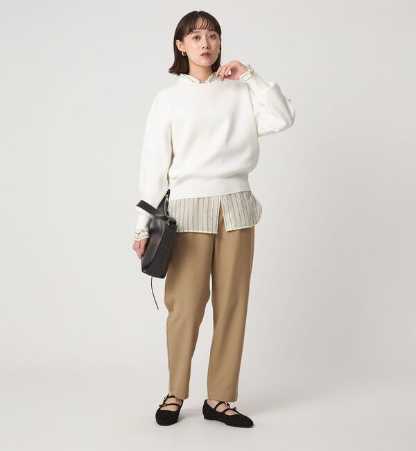 UNITED ARROWS green label relaxing「W/AC パフニット プルオーバー ウォッシャブル」|ニット・セーター|