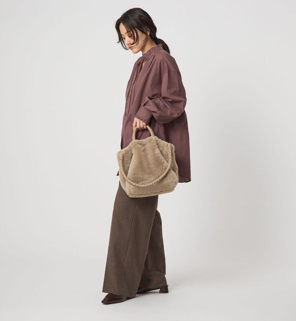 UNITED ARROWS green label relaxing「フェイクファー2WAY トートバッグ / ショルダーバッグ」|ショルダー・メッセンジャー|