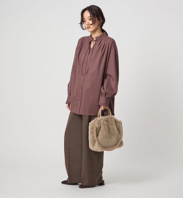 UNITED ARROWS green label relaxing「フェイクファー2WAY トートバッグ / ショルダーバッグ」|ショルダー・メッセンジャー|