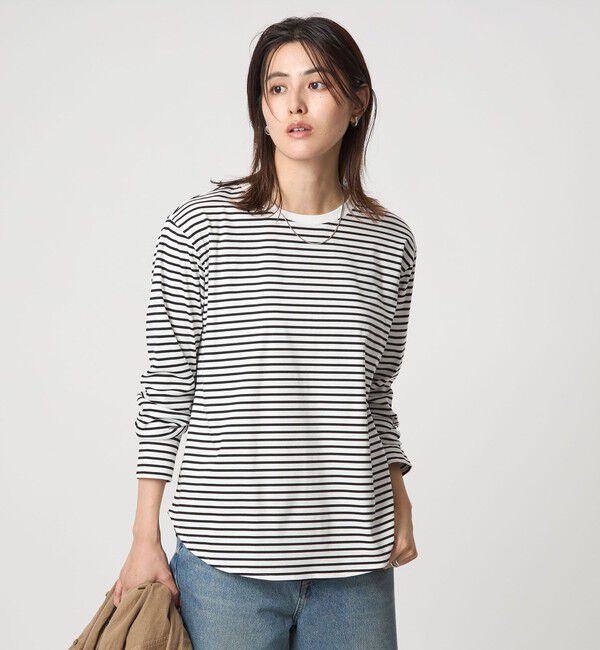 UNITED ARROWS green label relaxing「ラウンドヘム スムース ロングスリーブ プルオーバー」|Tシャツ・カットソー|その他1