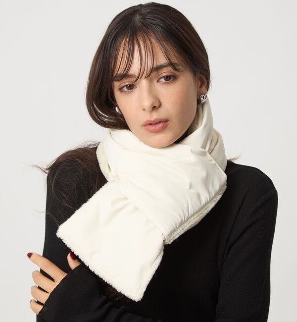 UNITED ARROWS green label relaxing「【別注】＜TAION＞ダウンボア マフラー」|ストール|OFF WHITE