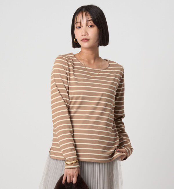 UNITED ARROWS green label relaxing「ブライト ボーダー ロングスリーブ カットソー」|Tシャツ・カットソー|