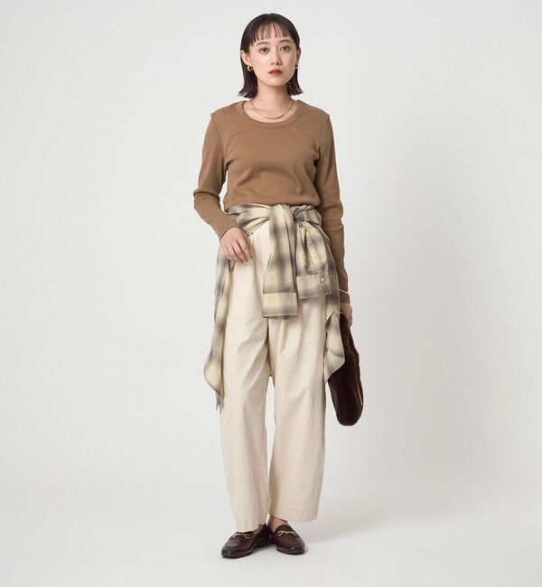 UNITED ARROWS green label relaxing「フライス Uネック Tシャツ」|Tシャツ・カットソー|