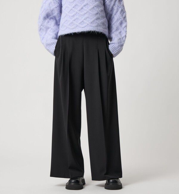 EMMEL REFINES「＜EMMEL REFINES＞EM ハイウエスト ワイドパンツ」|チノ|