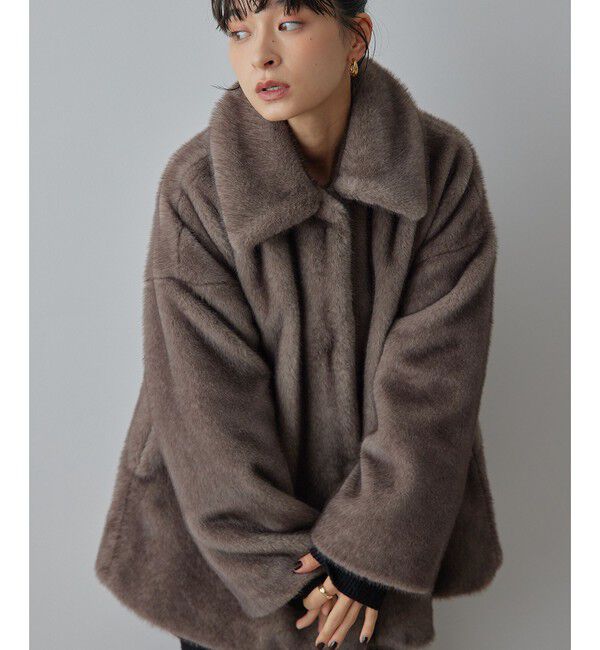 EMMEL REFINES「＜EMMEL REFINES＞EM フェイクファー ミディアム コート」|その他|MOCA