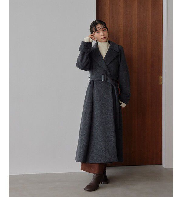 EMMEL REFINES「＜EMMEL REFINES＞EM ベルテッド フレア ロングコート」|その他|