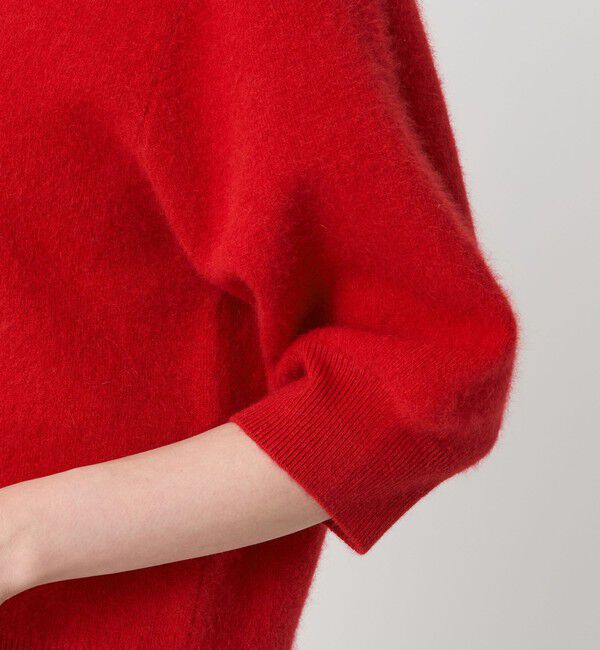 UNITED ARROWS green label relaxing「FOXブレンド ハーフスリーブ プルオーバー ニット」|ニット・セーター|